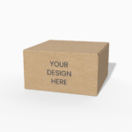 folding display cardboard box mockup