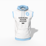Sleeveless hoodie mockup