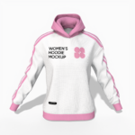 Women's hoodie mockup