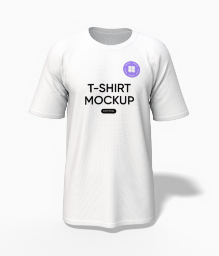Round neck T-shirt mockup