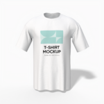 Round neck T-shirt mockup