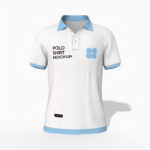 Short sleeves polo shirt mockup