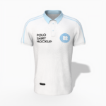 Short sleeves polo shirt mockup
