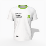 Pocket t shirt mockup