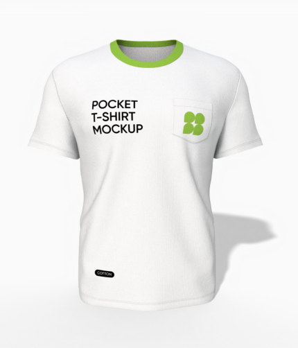 Pocket t shirt mockup