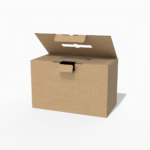 Tuck end snap lock handle box mockup