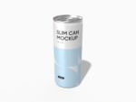 240 ml slim can mockup