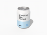 250 ml  soda can mockup