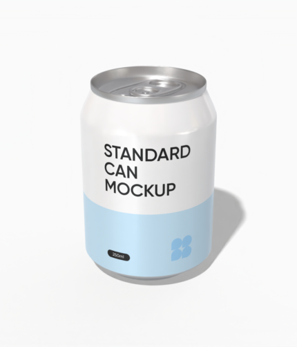 250 ml  soda can mockup