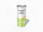 1000 ml aluminum can mockup