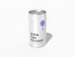 145 ml soda can mockup