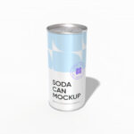 330 ml soda can mockup