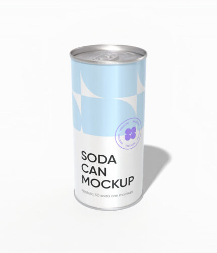 330 ml soda can mockup
