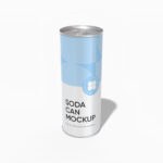 500 ml standard soda can mockup