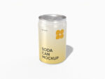 245 ml soda can mockup