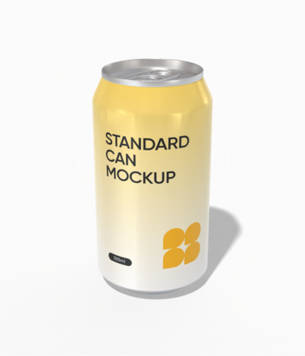 12 oz 355 ml standard can mockup