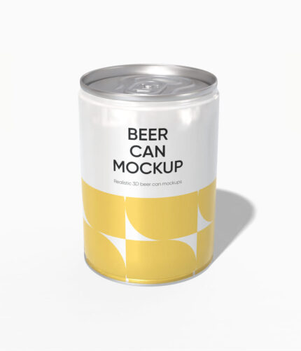 60 ml soda can mockup