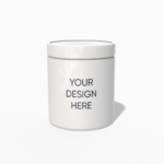 Protein powder container mockup