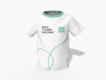 Blank kids t shirt mockup