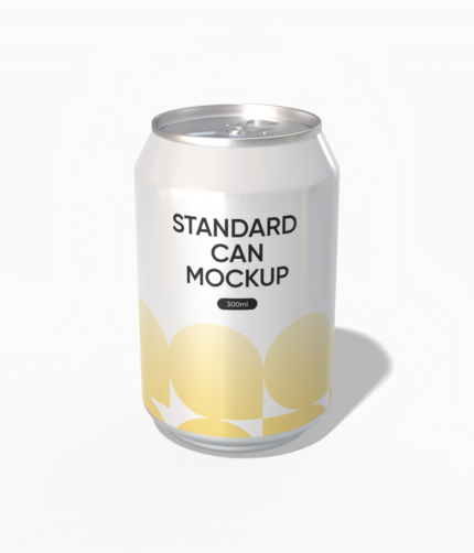 300 ml soda can mockup