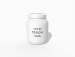3000ml protein powder container mockup