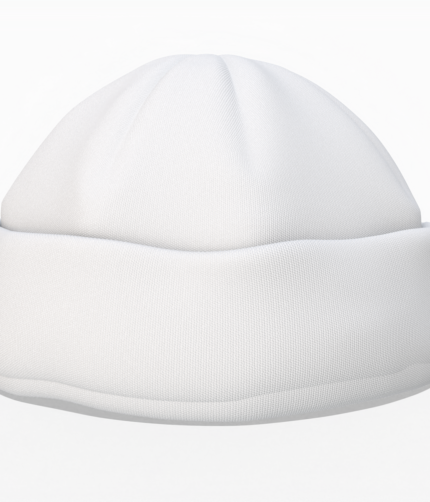 Winter knitted beanie short hat mockup