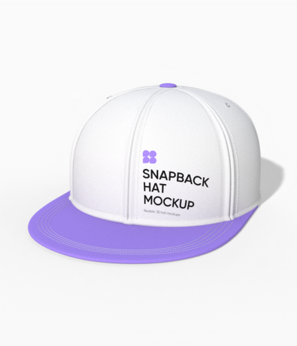 Snapback hat mockup