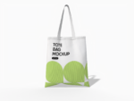 Tote canvas bag mockup
