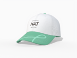 baseball cap with plastic snap mockup