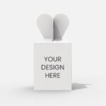 Christmas eve gift  box packaging mockup