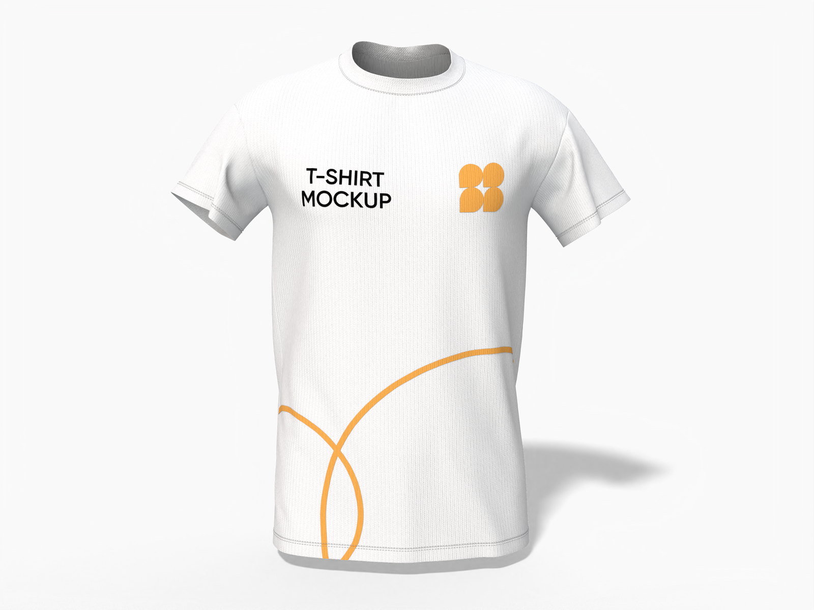Round neck t-shirt mockup Round neck t-shirt mockup