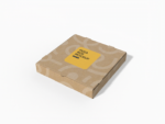 Square pizza box mockup