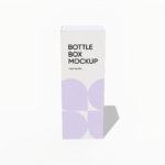 Tuck end bottle box mockup