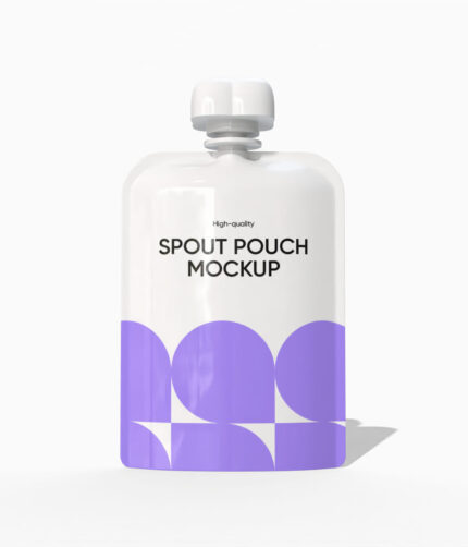 Stand up spout pouch juice pack branding mockup