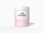 Cosmetic jar mockup