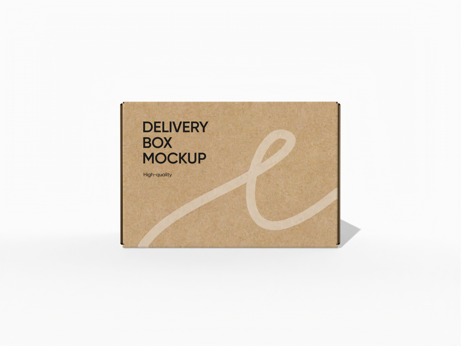 Folding delivery box mockup Folding delivery box mockup