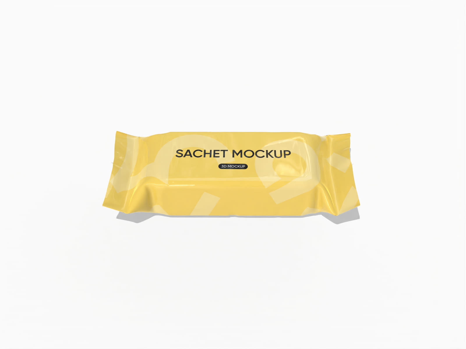 Cookie sachet package mockup Cookie sachet package mockup