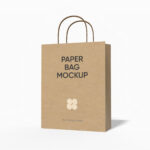 Paper bag mockup