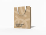 Paper gift tote bag mockup