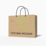 Shopping paper bag mockup