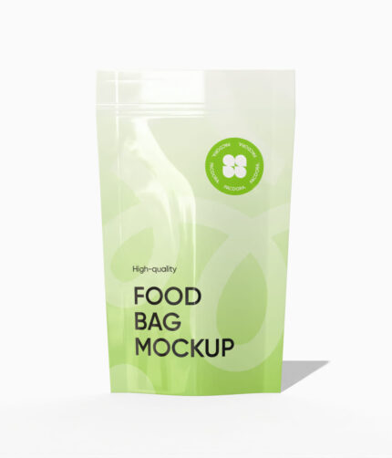 Doypack food bag mockup