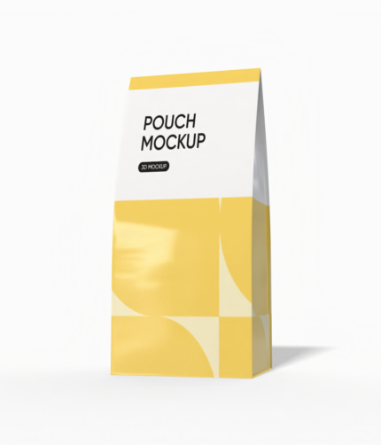 Standing zip pouch mockup