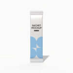 Long sachet mockup