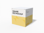 Square box mockup
