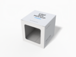 Square cake box mockup
