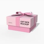 Gorgeous gift box mockup