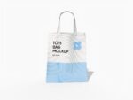 Fabric tote bag mockup
