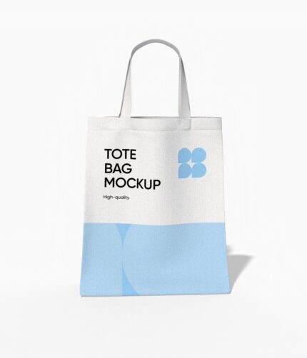 Fabric tote bag mockup