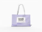Large tote bag mockup