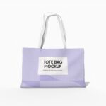Large tote bag mockup